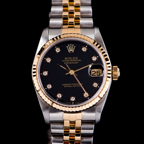 rolex oyster perpetual datejust with diamonds|rolex datejust 31mm diamond bezel.